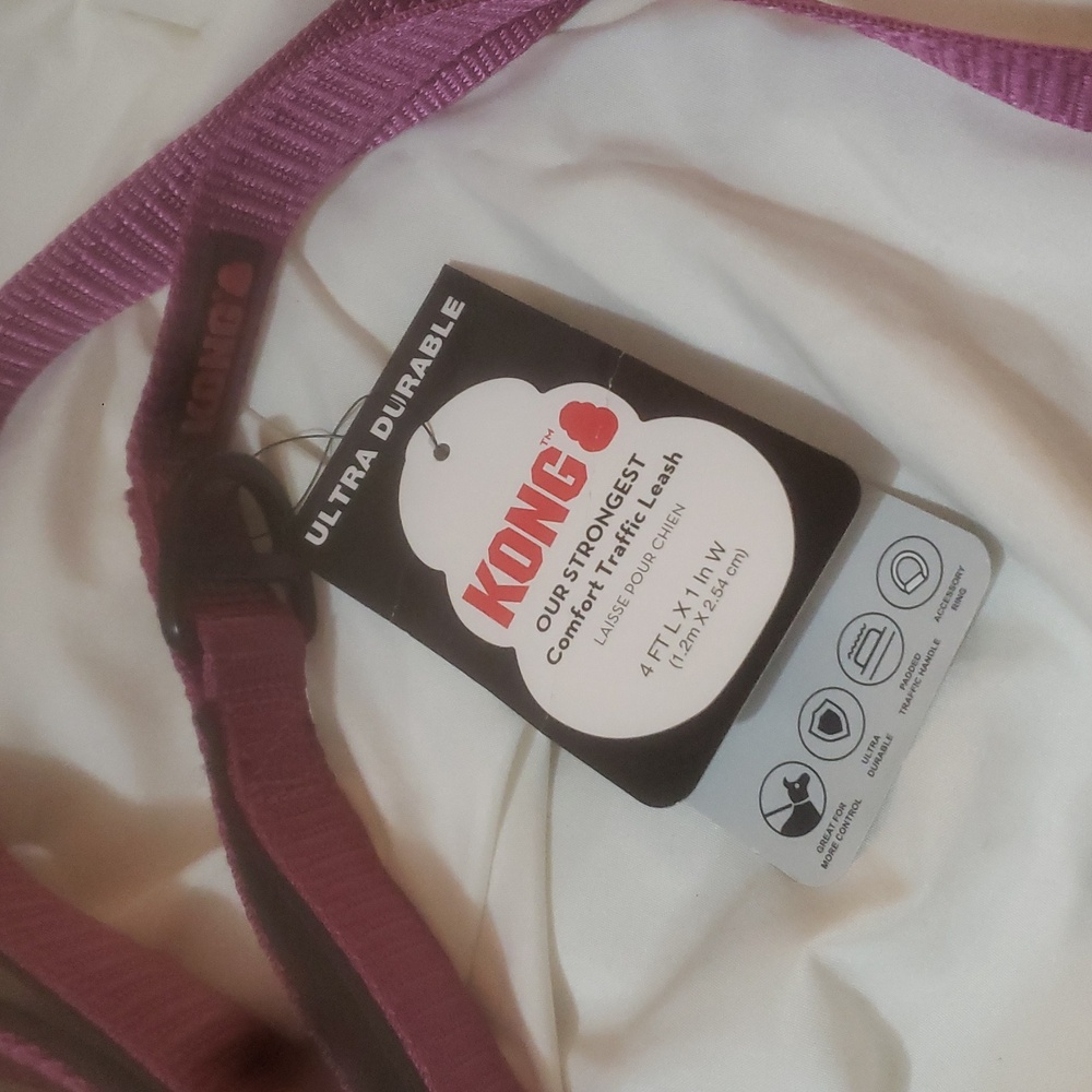 Kong Purple Lanyard with Badge Holder - Picture 2 of 4